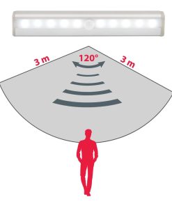 LUMIMAGNET s'allume automatiquement lorsqu'il détecte un mouvement, offrant une sécurité supplémentaire la nuit