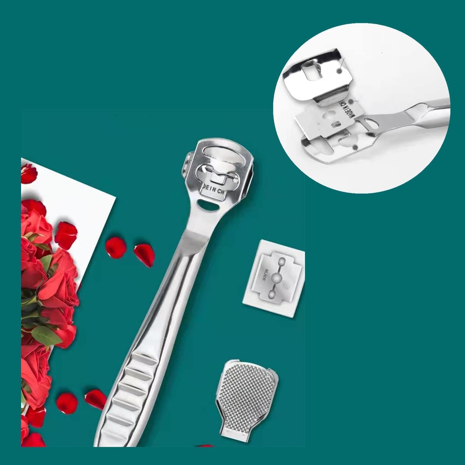 Vue d’ensemble du kit complet de rasoirs et coupe-cors pour les pieds