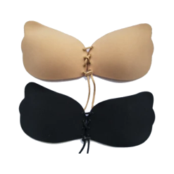 Soutien-gorge adhésif invisible avec lacet