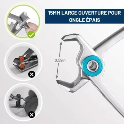 Mode d'emploi du coupe ongles pour ongle épais - krops