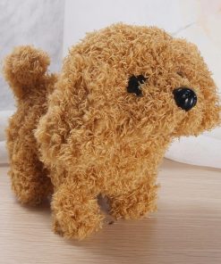 chien en peluche interactif porte bonheur