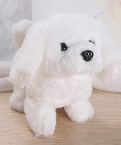 chien en peluche interactif porte bonheur