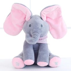 Éléphant animé en peluche