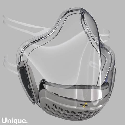 masque handysafe système de filtration de l'air expiré