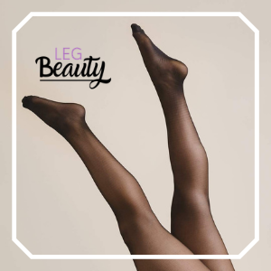 Collant transparent noir