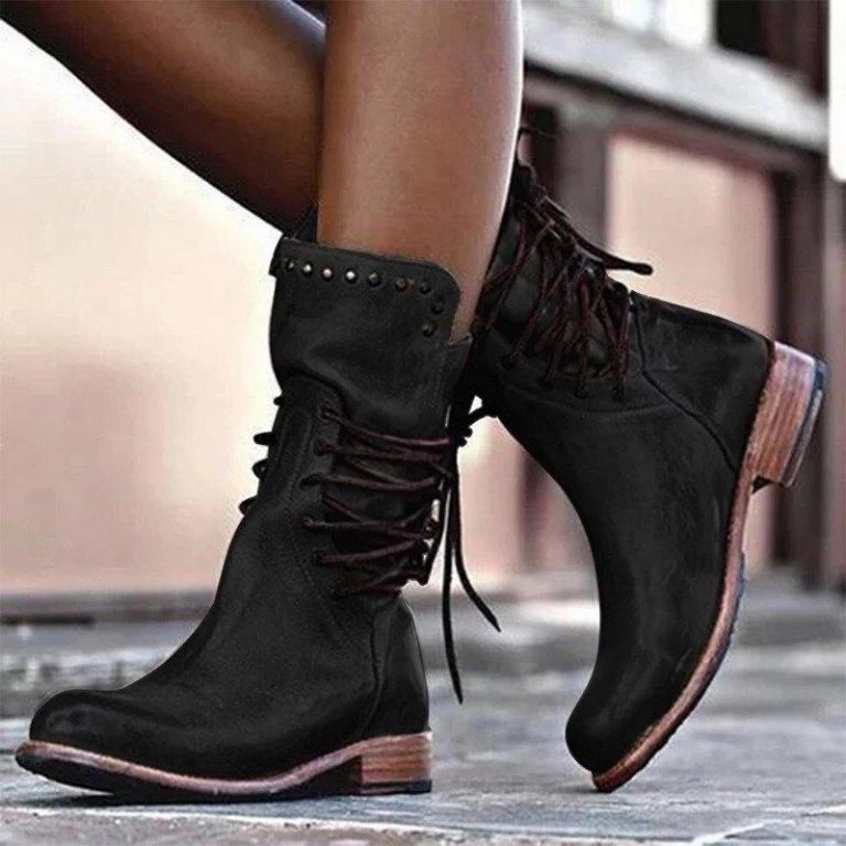 Bottes D’automne En Cuir Pour Femmes – SHOPIBEST