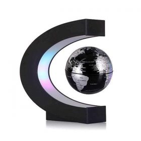Lampe Lévitation Magnétique Globe Terre – LED Ambiance 17x17 cm – Design Argent ou Océan