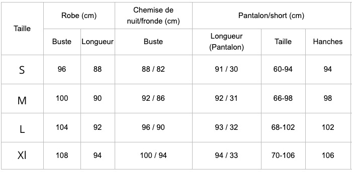 Ensemble pyjama 5 pièces en soie celinoe