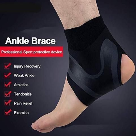 Attelle de soutien orthopédique élastique ajustable pour cheville