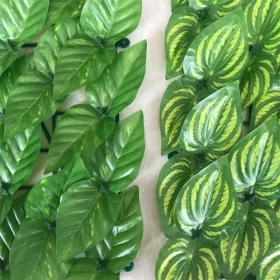 Clôture de jardin feuille verte artificielle