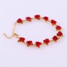 Bracelet rose pour femmes cadeaux de mariage