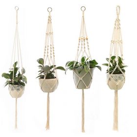 Suspension pour plantes en macramé