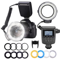 Flash appareil photo led anneau lumineux