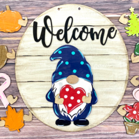 Décoration nains pour porte d'entrée