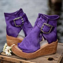 Sandales texane violet