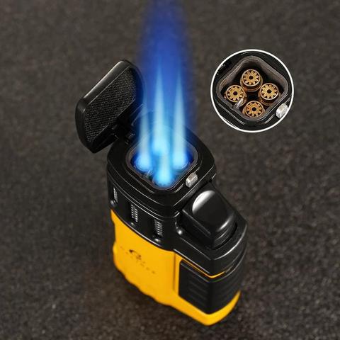 Briquet en plastique coupe-vent avec flamme