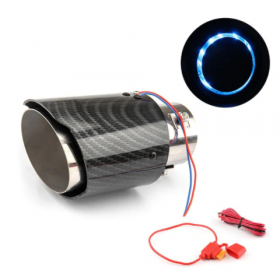 Silencieux led universel carbon - carbon flamme