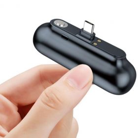 Snap n charge Mini chargeur Portable magnétique 3 en 1 Micro USB Type C 2600mAh