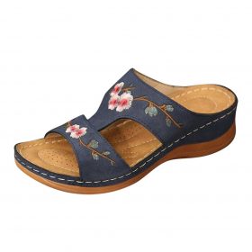 Sandales orthopédiques fleurs colorées femmes