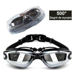 Lunettes de natation myopie Noir