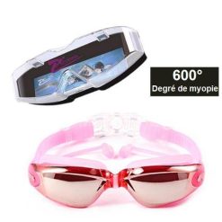 Lunettes de natation myopie rose