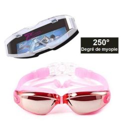 Lunettes de natation myopie rose