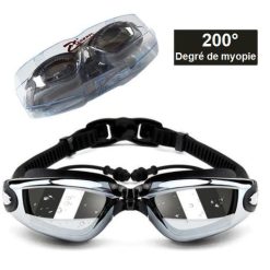 Lunettes de natation myopie noir