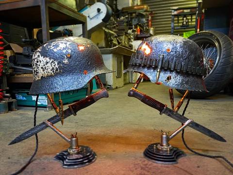 Lampe relique de guerre