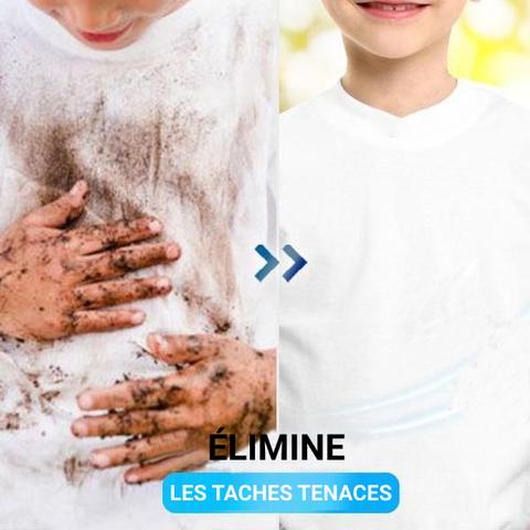 Détachant instantané avant et après utilisation