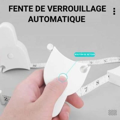 Lot De 3 Mini Mètres Pour Mesures Corporelles - Mètre Ruban Rétractable