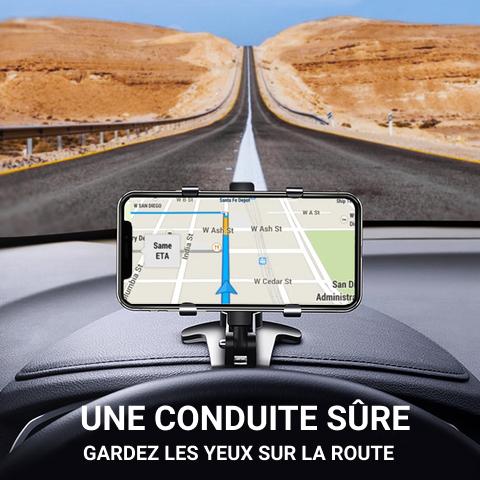 Position idéal support de téléphone dans la voiture