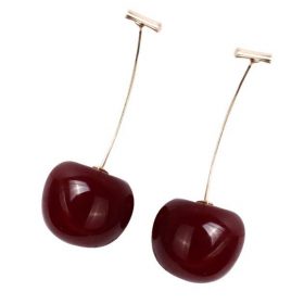 Boucles d'oreilles cerises 3d