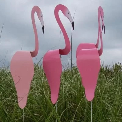 Décoration de jardin Flamant