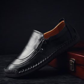 Chaussures en cuir à glissière  pour hommes