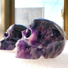 Crâne sculpté à la main Améthyste