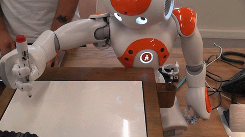 Le robot faire opération de mathématique