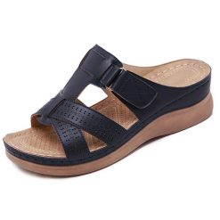 sandale-orthopedique-femme marron