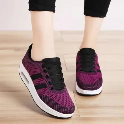 Sneakers Orthopédiques à Bulle d'Air noir rose