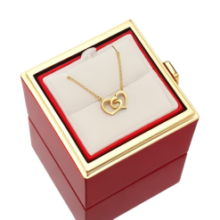Coffret rose éternelle avec collier 2
