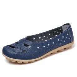 Ballerines en cuir confortables pour femme