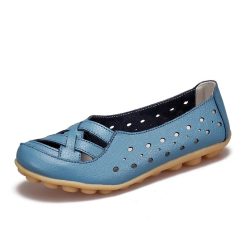 Ballerines en cuir confortables pour femme