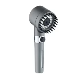 IonDrops Pommeau de douche haute pression avec brosse de bain 4 en 1