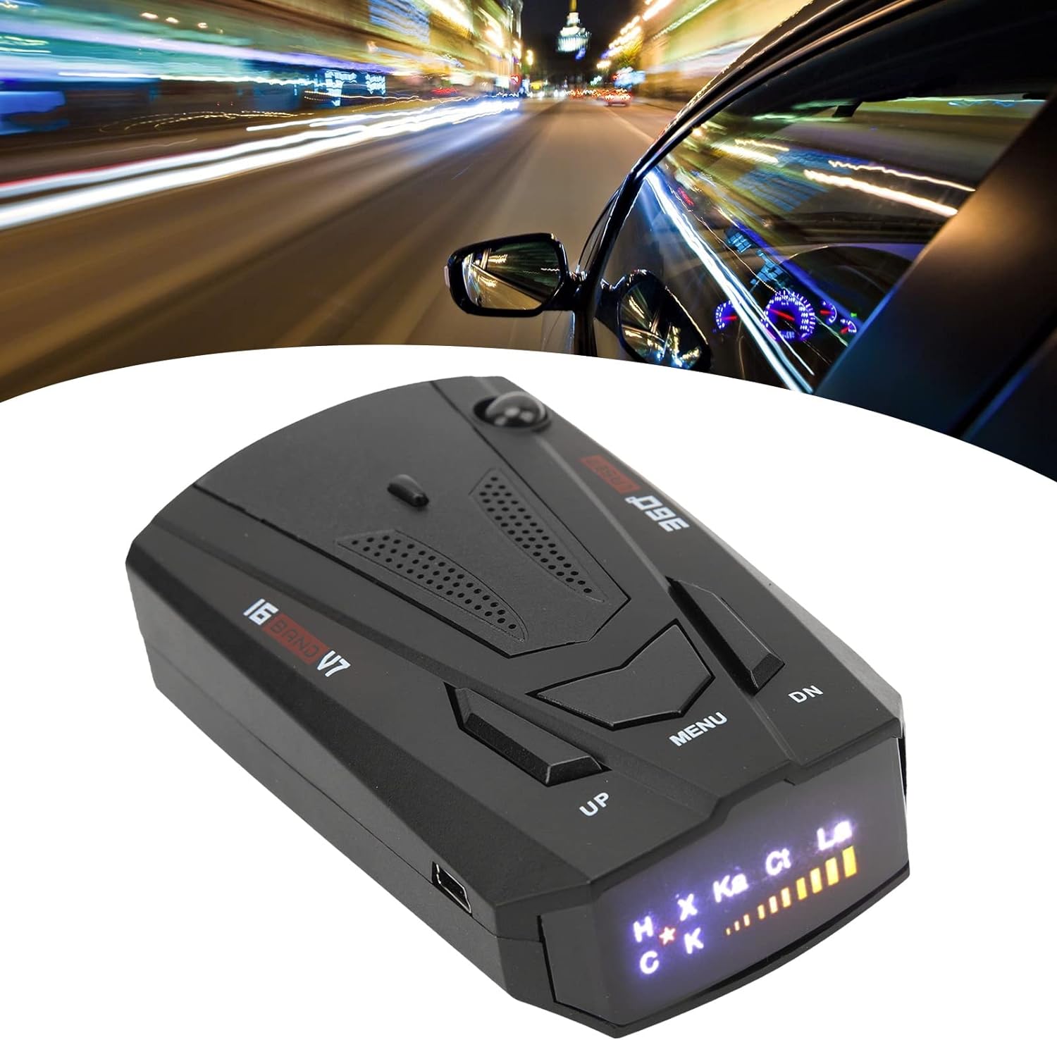 DetectX Pro en cours d'utilisation sur la route