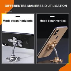 Support de téléphone avec ventouse double ace
