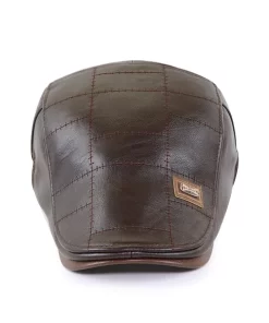 Béret de style italien haut de gamme marron claire