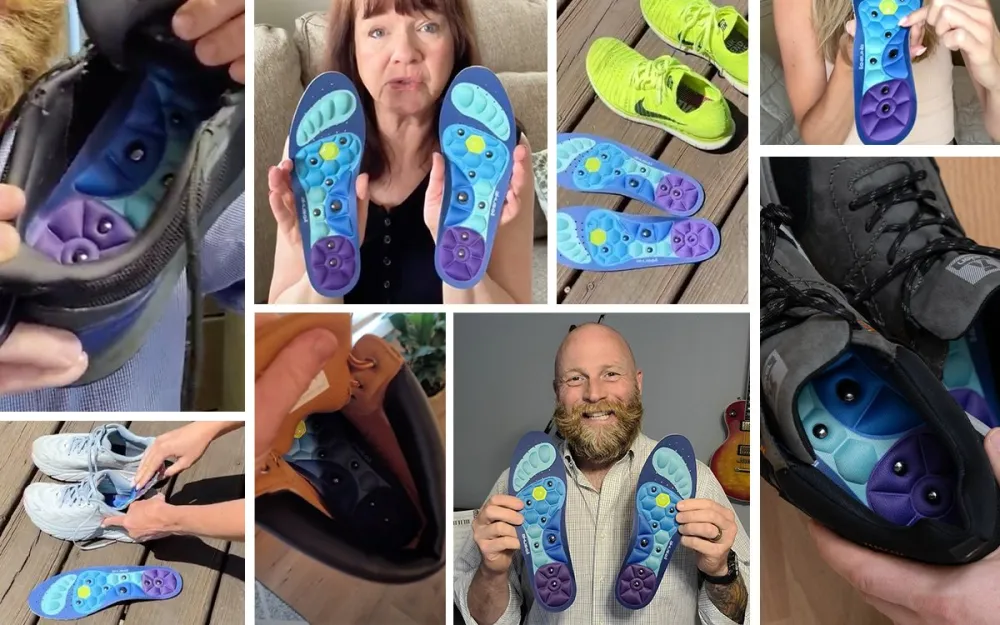 Image énergique d'une personne active et pleine de vitalité, portant des chaussures avec l'augmentation de l'énergie.