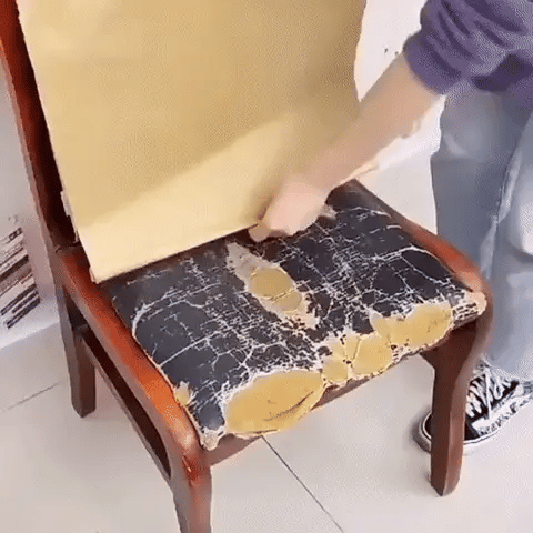utilisation du patch en cuir auto-adésif