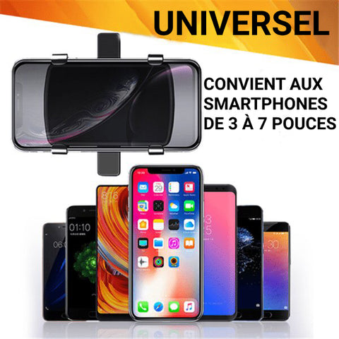 S'adapte aux téléphones universel