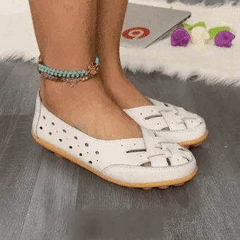 Ballerines en cuir confortables pour femme