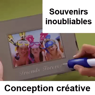 Stylo en cours d'utilisation